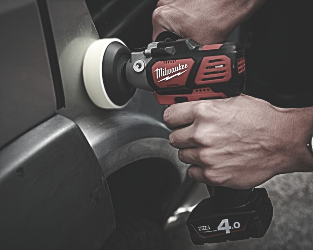 Milwaukee M12 BPS 421X 50mm 12V 2 x 2.0 4.0Ah Li Ion RedLithium Cordless Sub Compact Sander Polisher Screwfix