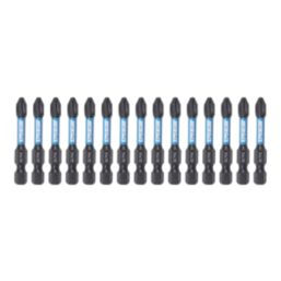 Erbauer  1/4" 50mm Hex Shank PH2 Screwdriver Bits 15 Pack