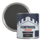 Fortress Trade 1Ltr Black Gloss Water-Based Trim Paint