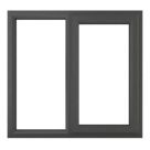 Crystal  Right-Hand Opening Clear Double-Glazed Casement Anthracite Grey uPVC Window 1190mm x 1115mm