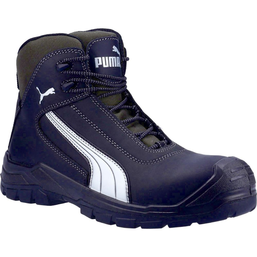 Puma Cascades Mid Metal Free Safety Boots Black Size 10.5 - Screwfix