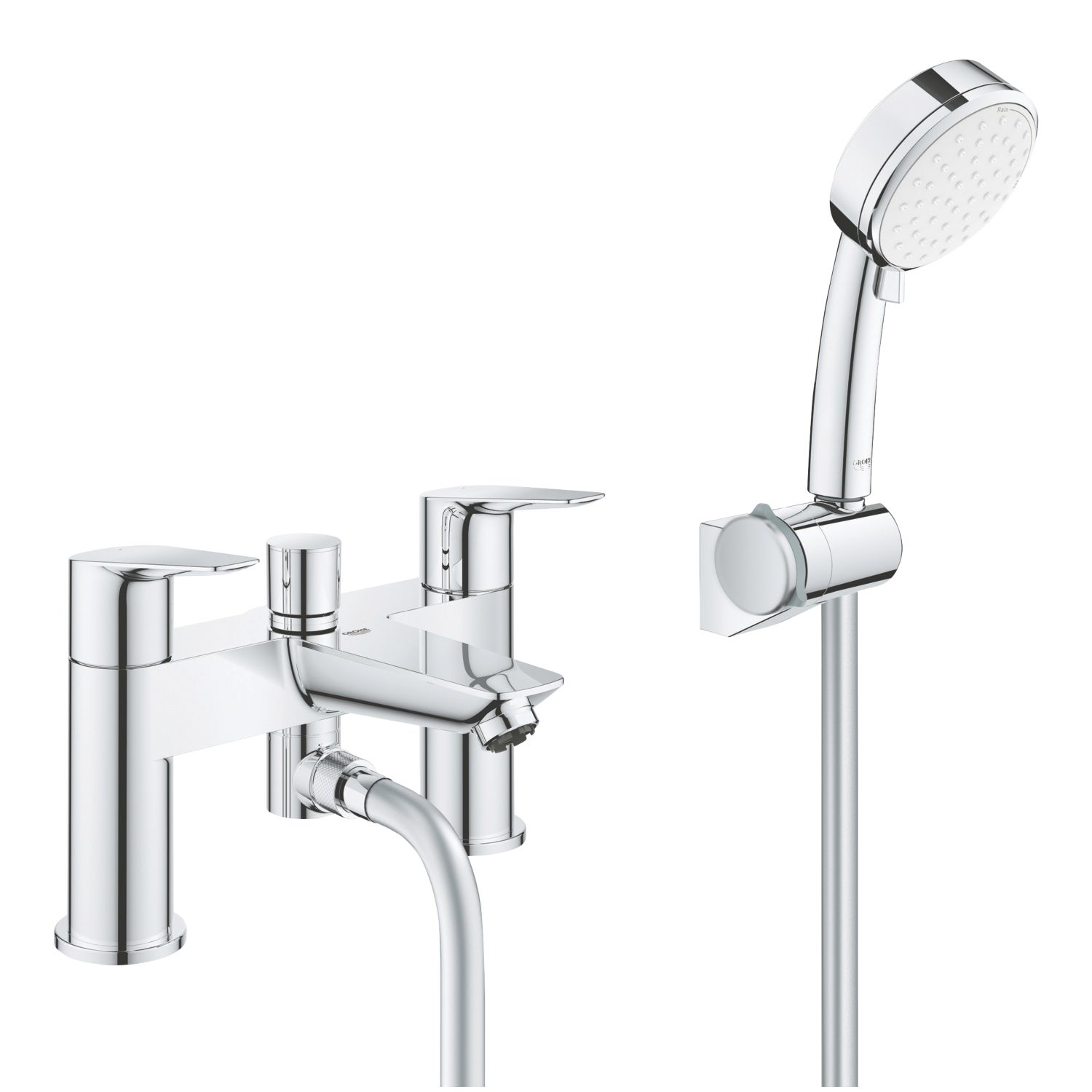 Grohe Start Edge Deck Mounted Bath Shower Mixer Set Chrome (873PJ)