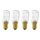 Calex Pearl SES T25 LED Light Bulb 45lm 1W 4 Pack