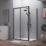 ETAL  Framed Rectangular Sliding Door Shower Enclosure & Tray  Matt Black 1190mm x 890mm x 1940mm