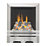 Focal Point Lulworth Stainless Steel Rotary Control Inset Gas Full Depth Fire 480mm x 180mm x 585mm
