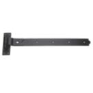 Smith & Locke Black Powder-Coated Cranked Gate Hinge Hook & Band 165mm x 612mm x 51.5mm