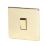 Crabtree Platinum 10AX 1-Gang Intermediate Switch Polished Brass
