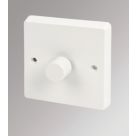 Crabtree Capital 1-Gang 2-Way  Dimmer Switch  White