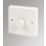 Crabtree Capital 1-Gang 2-Way  Dimmer Switch  White
