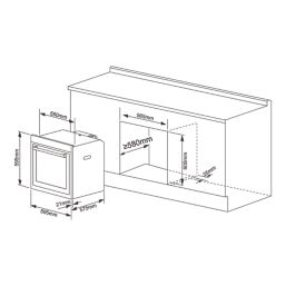Cooke & Lewis  Multi-Function Oven Stainless Steel Effect 595mm x 595mm