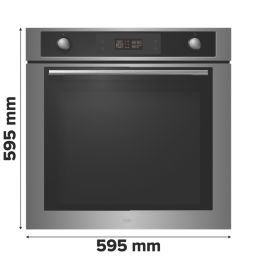 Cooke & Lewis  Multi-Function Oven Stainless Steel Effect 595mm x 595mm