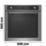 Cooke & Lewis  Multi-Function Oven Stainless Steel Effect 595mm x 595mm
