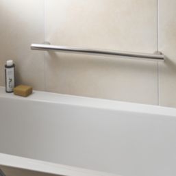 Swirl Adapt+ Straight Household Grab Rail Polished Chrome 600mm