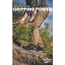 Reebok TrailGrip Size 10  Black  Water-Resistant  Safety Trainers