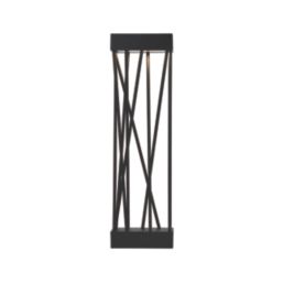 Lutec Spido 600mm Solar-Powered LED Bollard Light Matt Black 10.5W 900lm