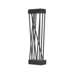 Lutec Spido 600mm Solar-Powered LED Bollard Light Matt Black 10.5W 900lm