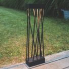 Lutec Spido 600mm Solar-Powered LED Bollard Light Matt Black 10.5W 900lm