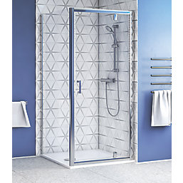 Aqualux Shine 6 Thermostatic Mixer Shower & Enclosure with Tray 800mm x 800mm x 1850mm
