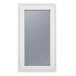 Crystal  Left-Hand Opening Obscure Triple-Glazed Casement White uPVC Window 610mm x 965mm