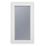 Crystal  Left-Hand Opening Obscure Triple-Glazed Casement White uPVC Window 610mm x 965mm