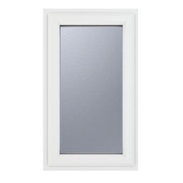 Crystal  Left-Hand Opening Obscure Triple-Glazed Casement White uPVC Window 610mm x 965mm