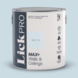LickPro Max+ 2.5Ltr Blue 15 Eggshell Emulsion  Paint