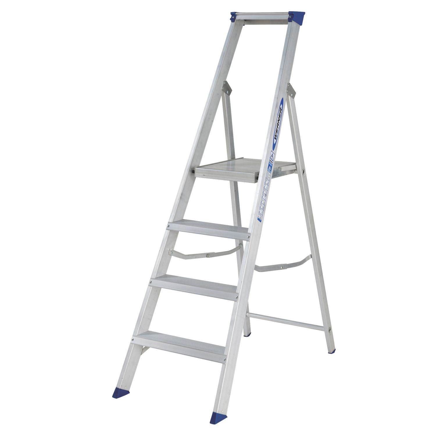 Werner Aluminium 1.48m 4 Step Platform Step Ladder (874KK)