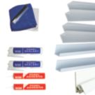 Splashwall  Installation Kit White 8 Piece Set
