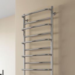 Reina 820mm x 530mm 834BTU Stainless Steel Curved Designer Towel Radiator