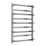 Reina 820mm x 530mm 834BTU Stainless Steel Curved Designer Towel Radiator