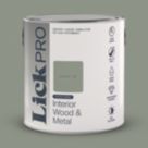 LickPro 2.5Ltr Green 02 Satin Water-Based Trim Paint