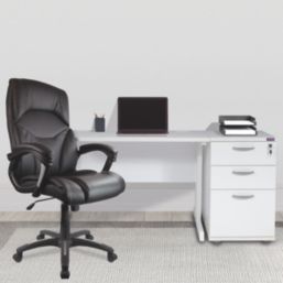 Nautilus Designs Wellington High Back Executive Chair Black