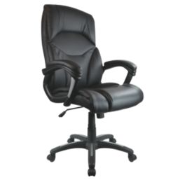 Nautilus Designs Wellington High Back Executive Chair Black