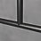 D-Line PVC Black Micro Trunking Equal Tee Flat Bend Pack 4 Pieces