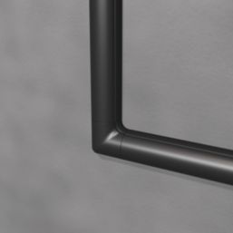 D-Line PVC Black Micro Trunking Equal Tee Flat Bend Pack 4 Pieces