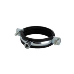 Tesla  81-86mm Rubber Lined Pipe Clips Black/Zinc-Plated 2 Pack