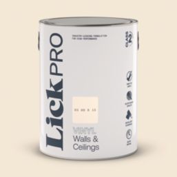 LickPro  5Ltr White BS 08 B 15 Vinyl Matt Emulsion  Paint