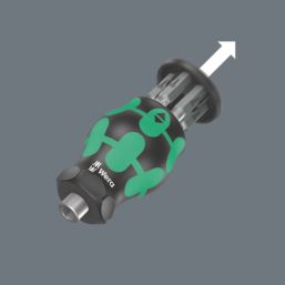 Wera Kraftform Kompakt Stubby Magazine 5 Interchangeable Screwdriver Set 6 Pcs