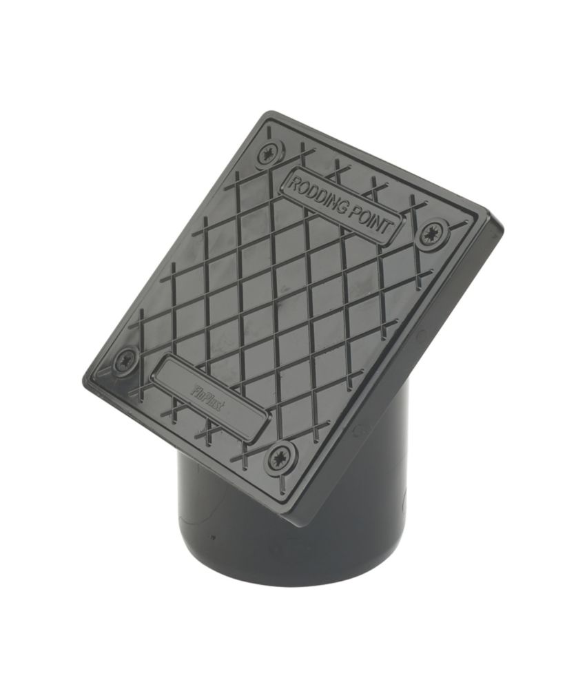 Product image for FloPlast Push-Fit Plain-End 45° Square Rodding Point (Spigot) 110mm