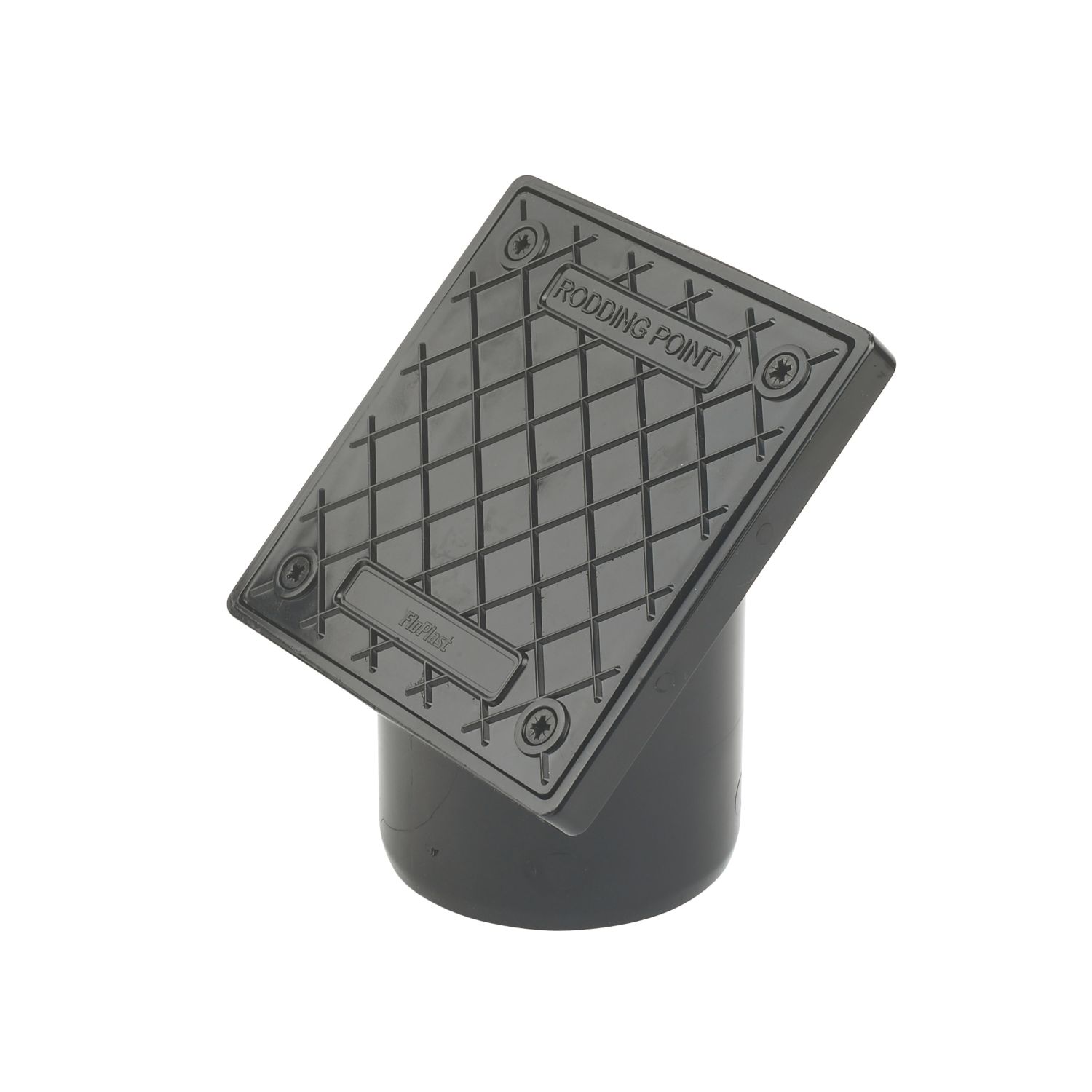 FloPlast Push-Fit Plain-End 45° Square Rodding Point (Spigot) 110mm (87511)