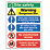 "Site Safety" Signs 400mm x 300mm 25 Pack