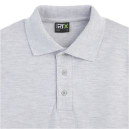 Pro RTX  Polo Shirt Heather Grey Small 35 / 37" Chest
