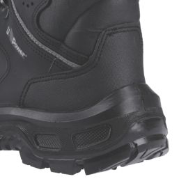 U-Power Thanos Size 10  Black Water-Resistant  Safety Boots