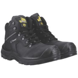 U-Power Thanos Size 10  Black Water-Resistant  Safety Boots