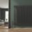 Flomasta 600mm x 605mm 2089BTU Black Square 2 Column Radiator