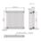 Flomasta 600mm x 605mm 2089BTU Black Square 2 Column Radiator