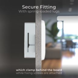 British General  Fire Rated 2-Gang Dry Lining  Box 35mm