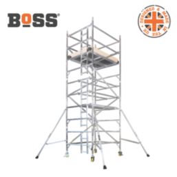 Boss 1450 Ladderspan 3T Double Depth Top Grade Aluminium Tower 1.2m x 1.8m x 11.2m