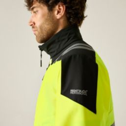 Regatta X-Pro Hybrid Hi-Vis Jacket Black / Yellow Large 47" Chest