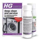 HG Deep Clean & Service  Dishwasher & Washing Machine Cleaner 200g 2 Pack